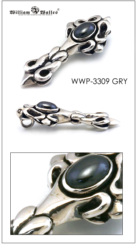 シルバー ペンダントシルバー ペンダント WWP-3309 GRY
