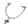 William Black Cross Bracelet lbNX `F[ WWSB-3115 BK