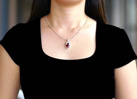 シルバー ペンダントLady Pendant WWP-10802-wh lady